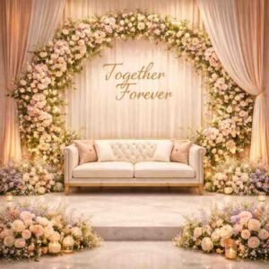 Modern Floral Elegance Wedding Decoration